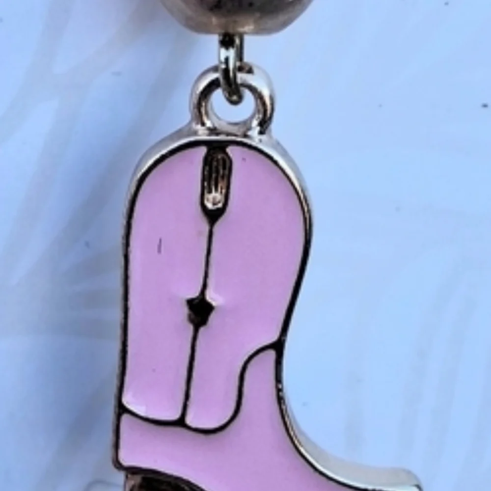 PIPER K Cowgirl Boots & Hat Western Drop Dangle Earrings NWT